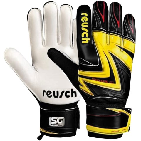 Rękawice bramkarskie Reusch Magno SG Air czarno-żółte 3070807 210 Rękawice bramkarskie Reusch Magno SG Air czarno-żółte 3070807 210
