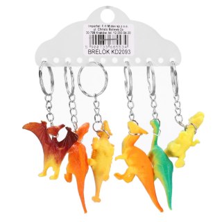 Brelok Dinozaur 6cm op6szt TOYS KD2093MID
