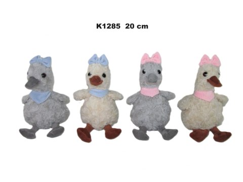 Pluszak Kaczka 20cm siedząca z kokardą/apaszką Wielkanoc SUN-DAY K1285-24