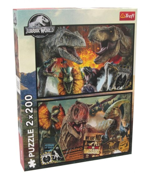 Puzzle 2x200 elementów Prehistoryczny Świat TREFL 13316 TR
