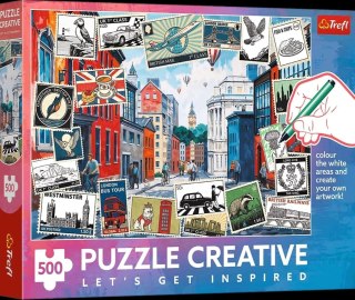 Puzzle 500el Creative Pozdrowienia z Londynu TREFL 37563 TR