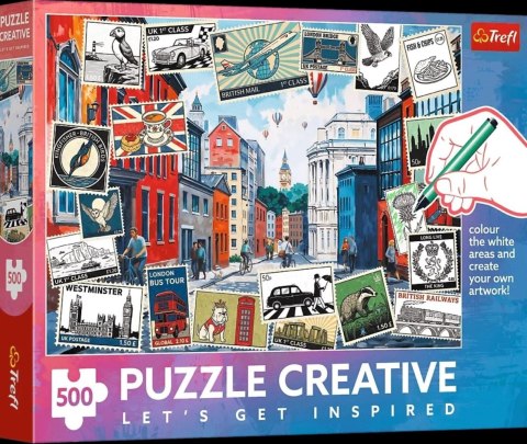 Puzzle 500el Creative Pozdrowienia z Londynu TREFL 37563 TR