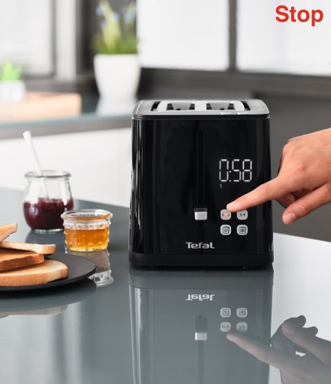 Toster Tefal TT640810 (850W; kolor czarny) (WYPRZEDAŻ)