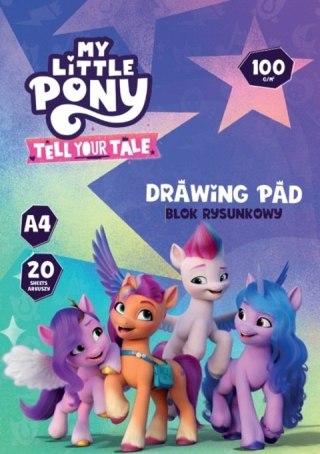 Blok rysunkowy A4/20k biały 100g My Little Pony A 10 ASTRA 106024003