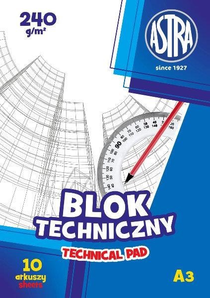 Blok techniczny A3 250g ASTRA 106119007