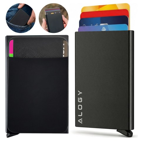 Etui Portfel Antykradzieżowy Na Kartę Zbliżeniową Pokrowiec Karty Kredytowe RFID