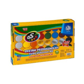 Farby plakatowe 40kol 20ml ASTRA 301225043