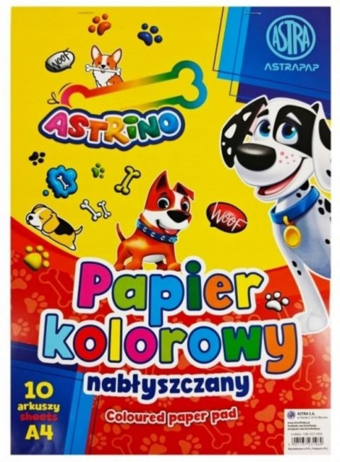 Papier kolorowy A4/10k błyszczący A 10 ASTRA 106025004