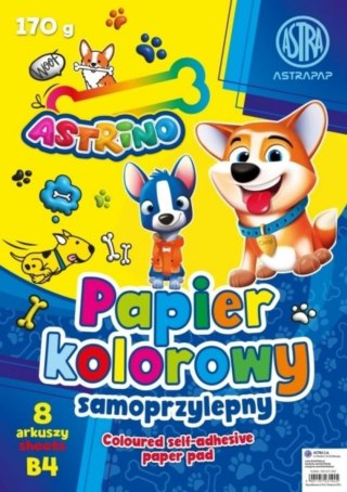 Papier kolorowy samoprzylepny B4/8k 170g A 10 ASTRA 106025002