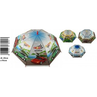 Parasol automatyczny 48 cm Auta Wyścigowe D44221