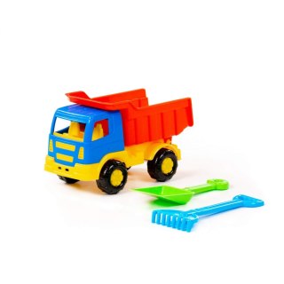 Auto ciężarowe Wywrotka z akcesoriami Tioma czerwone POLESIE 61151 WADP