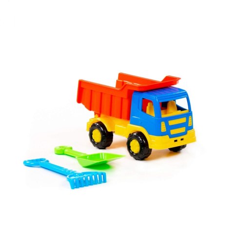 Auto ciężarowe Wywrotka z akcesoriami Tioma czerwone POLESIE 61151 WADP