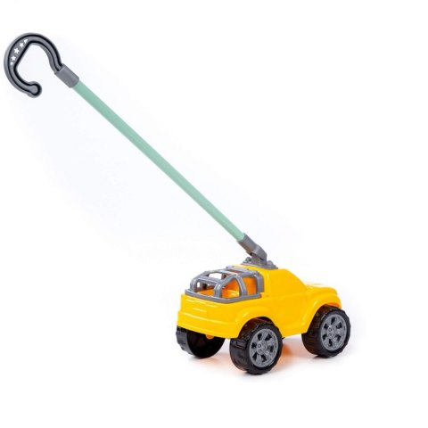 Auto do pchania Terenowe 60 cm Bobi z rączką żółte POLESIE 75007 WADP