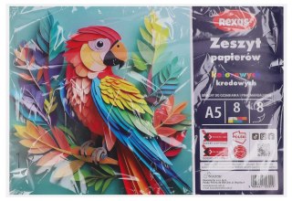 Papier kolorowy kredowy A5 8 kartek kolorowy A 10 BENIAMIN 153019 BEN
