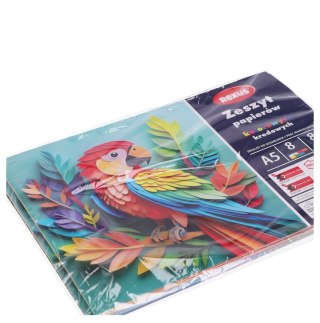 Papier kolorowy kredowy A5 8 kartek kolorowy A 10 BENIAMIN 153019 BEN