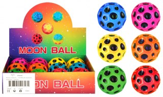 Piłka gumowa 7 cm super odbijająca Moon Ball op.12 szt. MOONBALL