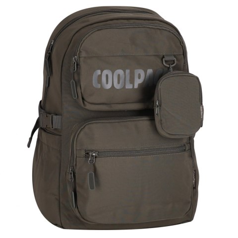 Plecak 45x31x16 cm 1 zamek 5 kieszeni Lark Olive CoolPack PATIO F156990