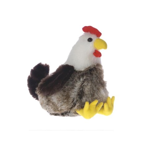 Pluszak Kura 24 cm z głosem ciemna DEEF VIC04238