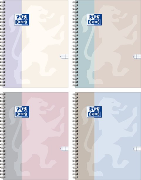 Kołozeszyt OXFORD B-LIGHT B5/100 kartek kratka