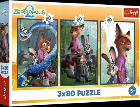 Puzzle 3x80el Zwierzakowe śledztwo TREFL 34897 TR