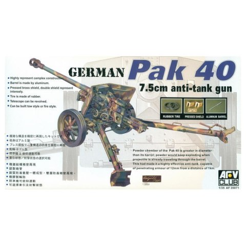 AFV Club AF35071 German Pak 40 7,5 cm Anti-Tank Gun
