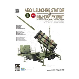 AFV Club AF35S93 Patriot Lanching Station & PAC-3 M91 Munition (the plastic parts of injection from Trumpeter)