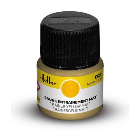 Heller Acrylic Paint 024 Trainer Yellow Matt 12 ml