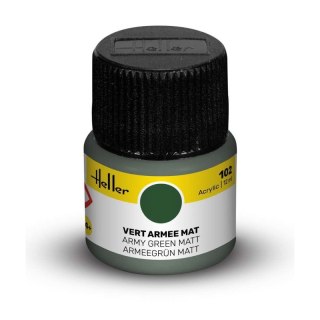 Heller Acrylic Paint 102 Army Green Matt 12 ml
