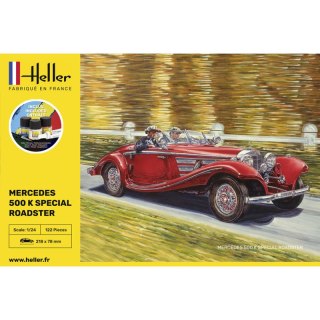Heller 56710 Starter Kit - Mercedes 500K Special Roadster