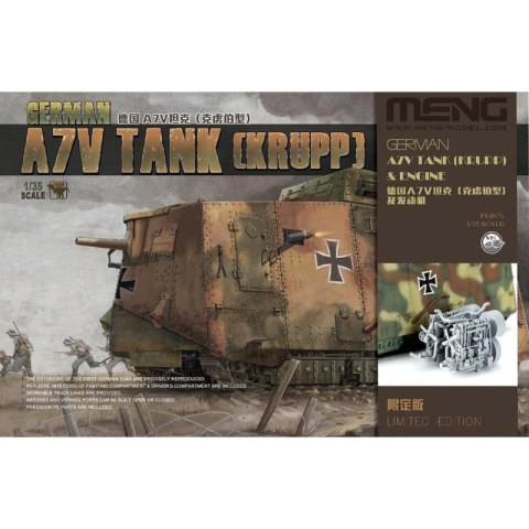 Meng TS-017s German A7V Tank & Engine (Krupp) Limited Edition