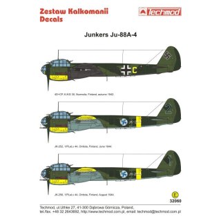 Techmod 32060 Junkers Ju-88A-4