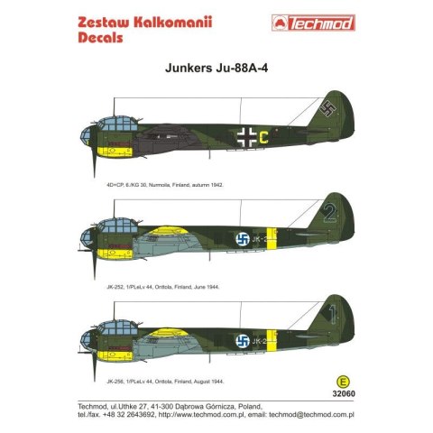 Techmod 32060 Junkers Ju-88A-4