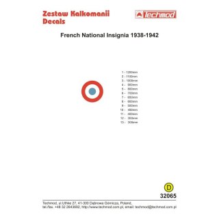 Techmod 32065 French National insignia
