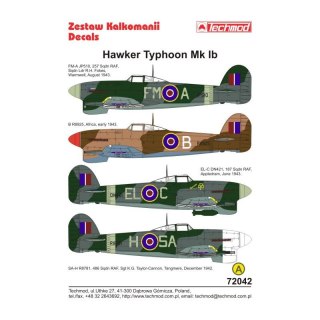 Techmod 72042 Hawker Typhoon Mk IB