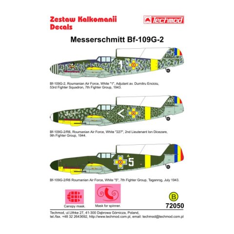 Techmod 72050 Messerschmitt Bf-109G-2