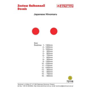 Techmod 72116 Japanese Hinomaru