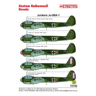 Techmod 72142 Junkers Ju-88A-1
