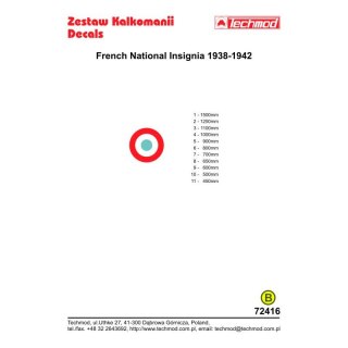 Techmod 72416 French National Insignia