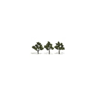 Woodland WTR1507 REALISTIC TREES- 3-4" Med Gr 3/Pk