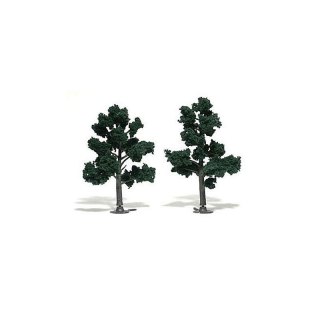 Woodland WTR1560 REALISTIC TREES- 2-4" Conifer Grn 5/Pk