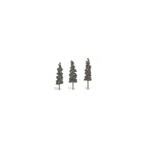 Woodland WTR1562 REALISTIC TREES- 6-7" Pine 3/Pk
