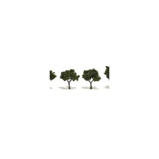 Woodland WTR1572 REALISTIC TREES- 3-5in Green Decid 14/Pkg