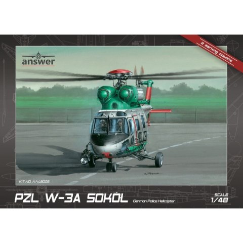 Answer AA48005 1/48 PZL W-3A Sokół German Police Helicopter