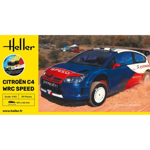 Heller 56117 Starter Set - Citroen C4 WRC Speed 1/43