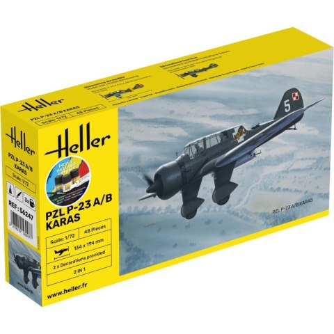 Heller 56247 Starter Kit - PZL P-23 A/B Karaś