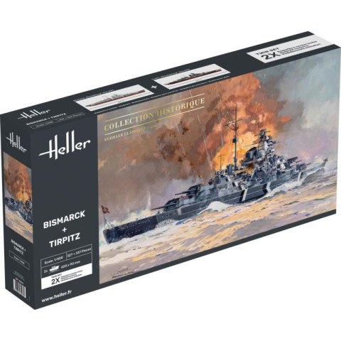 Heller 85078 Bismarck + Tirpitz Twinset