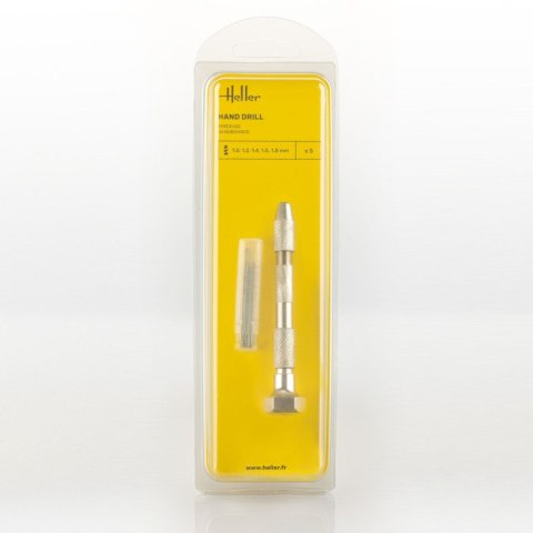 Heller 99019 Hand Drill With Five Drills (1, 1,2, 1,4, 1,5, 1,8 mm)