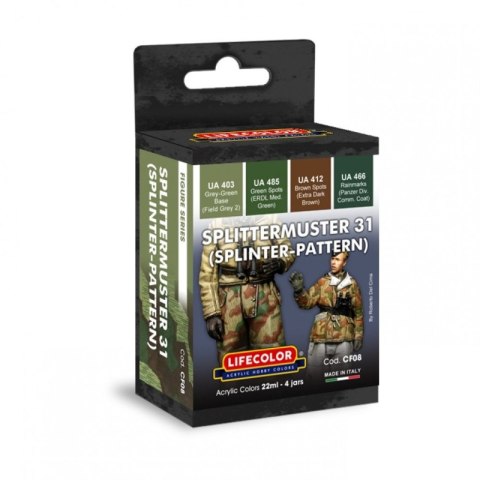 Lifecolor Sets LIFCF08 Splittermuster 31 (Splinter-Pattern)