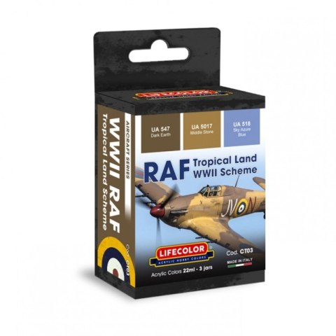 Lifecolor Sets LIFCT03 RAF Tropical Land WWII Scheme
