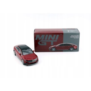 MINI GT 00970 MERCEDES-BENZ EQS 580 4MATIC 2024 Red Metallic 1:64